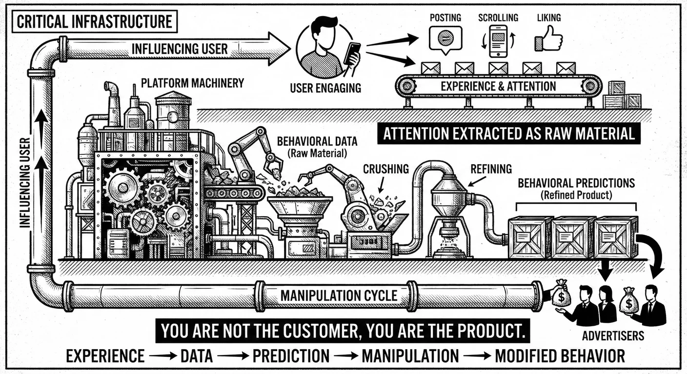 Surveillance Capitalism: The Hidden Economic Model. Zuboff's analysis reveals the true architecture 