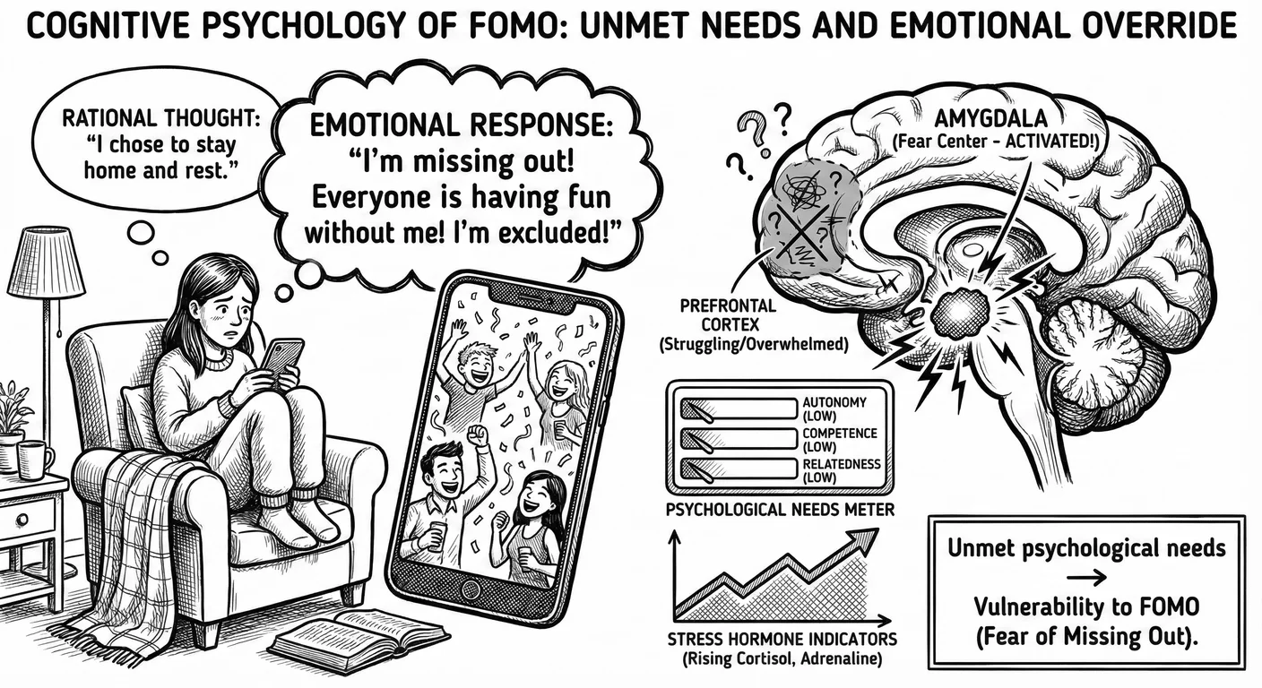 FOMO: Fear of Missing Out Psychological Mechanism. Przybylski's research reveals FOMO as a specific 