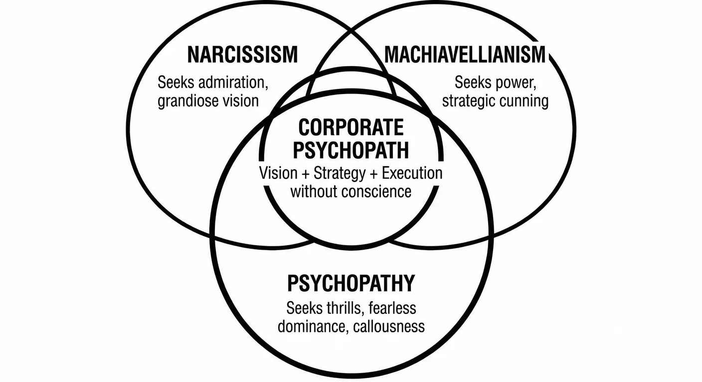 Dark Triad convergence in corporate leadership. Narcissism, Machiavellianism, and Psychopathy cluste