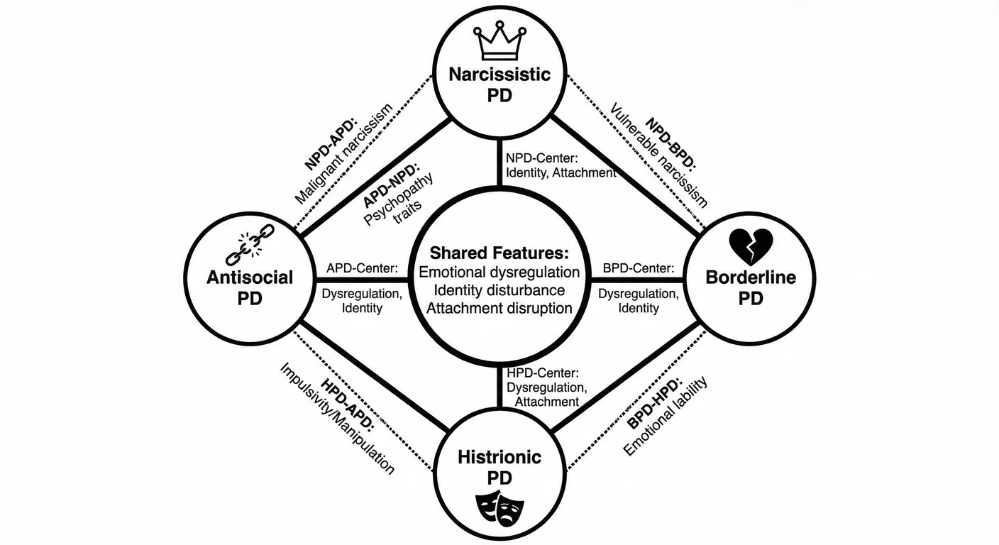 The Cluster B constellation: Narcissistic, Borderline, Histrionic, and Antisocial personality disord